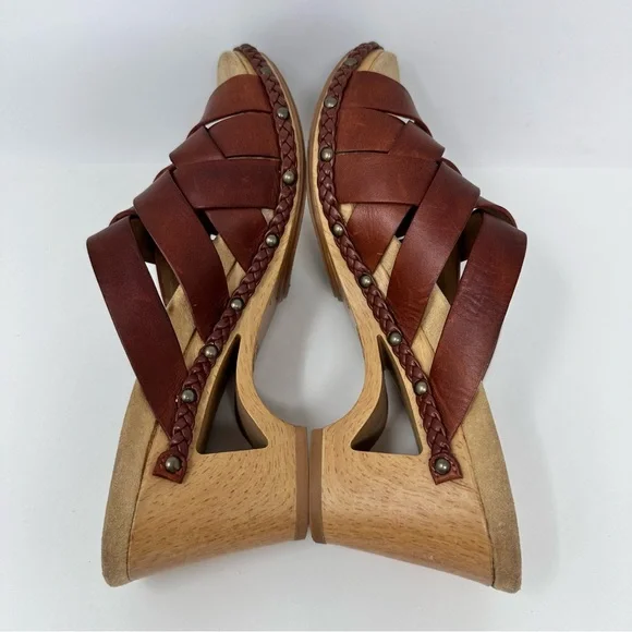 Dansko Tory Woven Leather Sandals Brown Size 38, US 7.5-8 - Picture 4 of 10